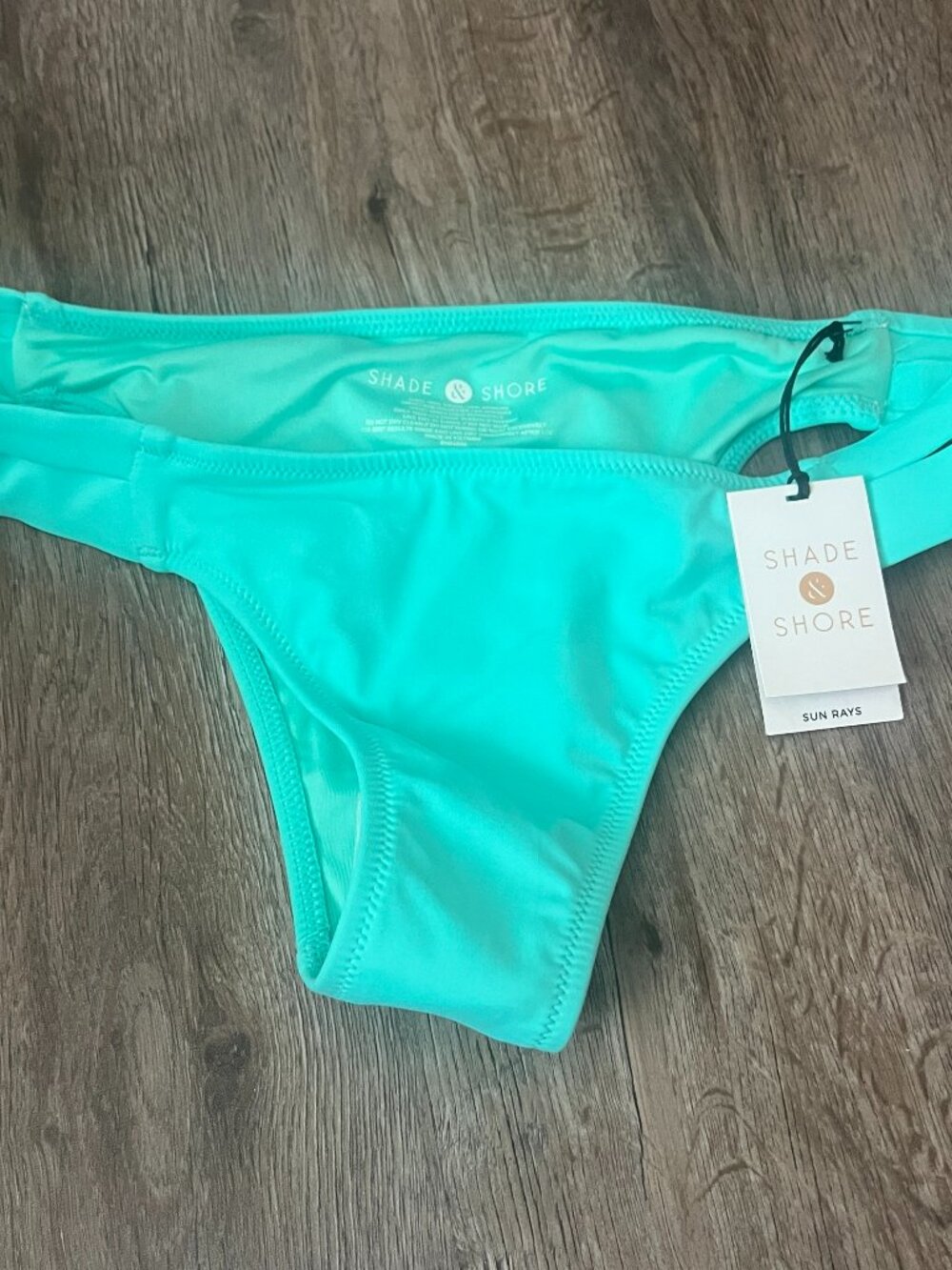 Shade & Shore Bikini Bottoms - Sun Rays Turquoise